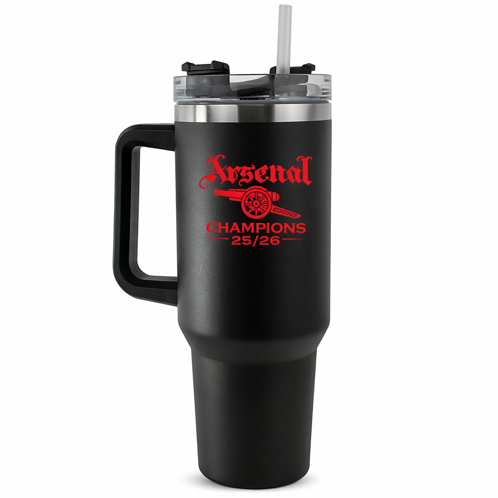 Arsenal Champions 25/26 Black 40oz Tumbler