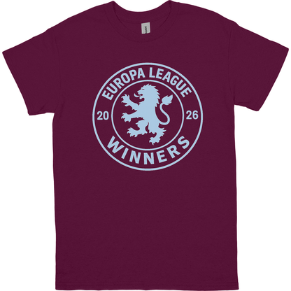 Villa Europa Champions - Maroon T-Shirt