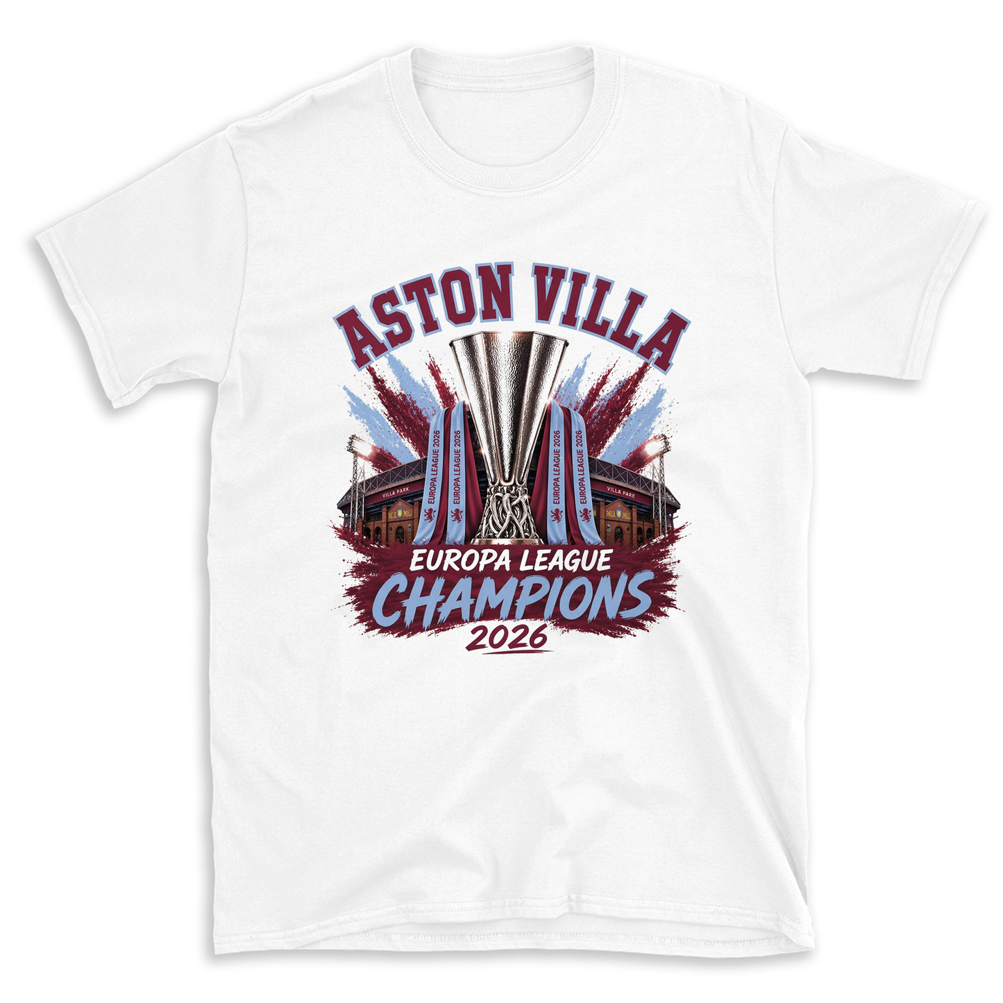 Villa - Europa Champions White T-Shirt