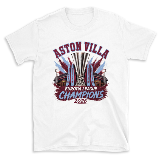 Villa - Europa Champions White T-Shirt