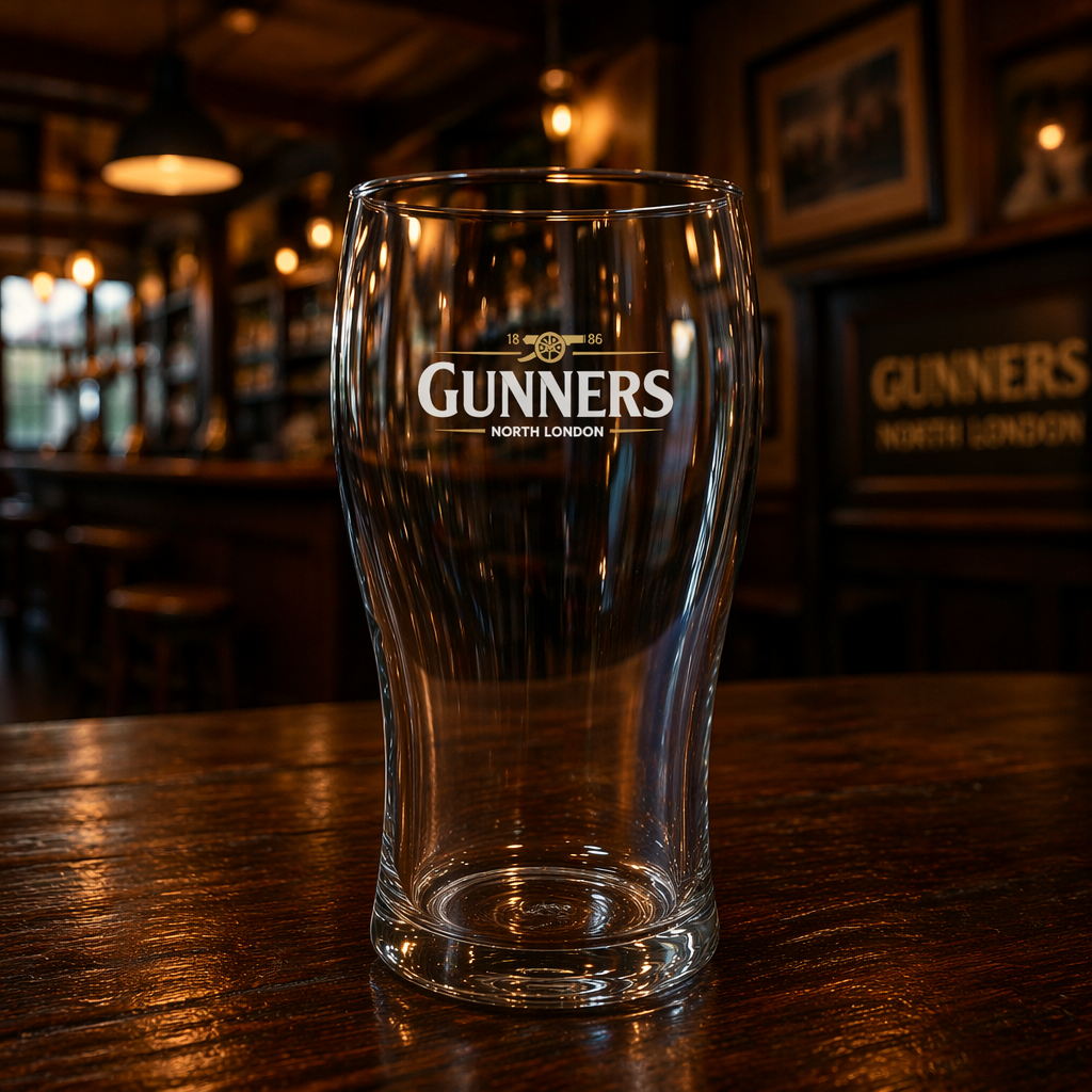 Gunners 1886 Pint Glass