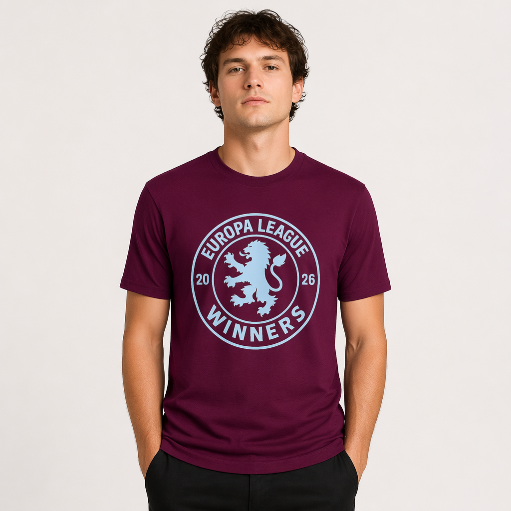 Villa Europa Champions - Maroon T-Shirt