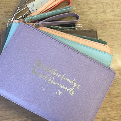 Personalised Boutique Travel Wallet / Pouch