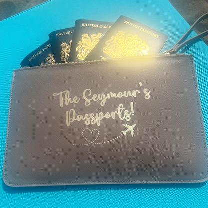 Personalised Boutique Travel Wallet / Pouch