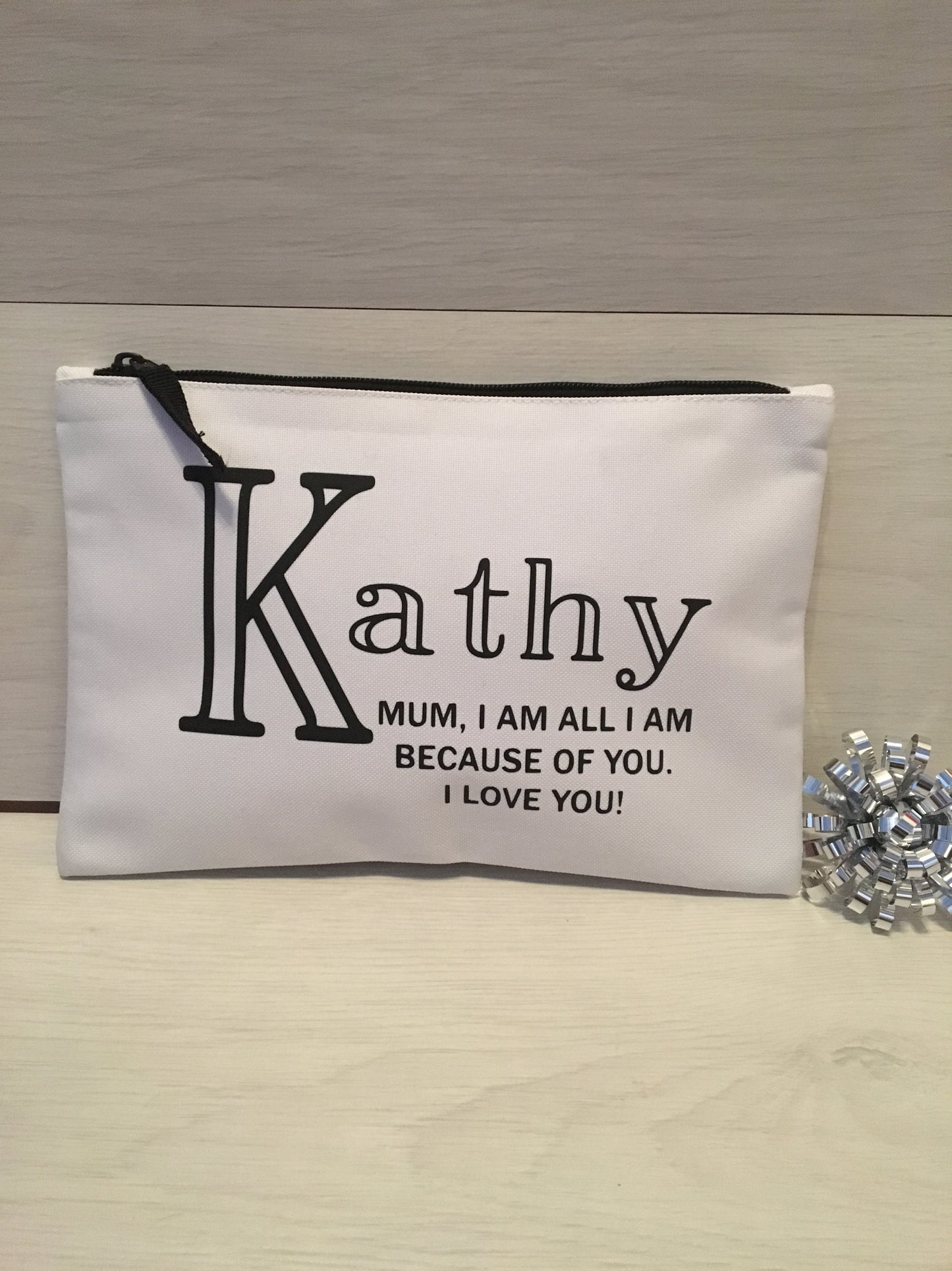 Personalised MUM accessory pouch, make-up bag